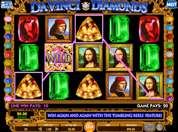 Игровой автомат Da Vinci Diamonds: Dual Play - фото № 3 Игровой автомат Da Vinci Diamonds: Dual Play - фото № 3